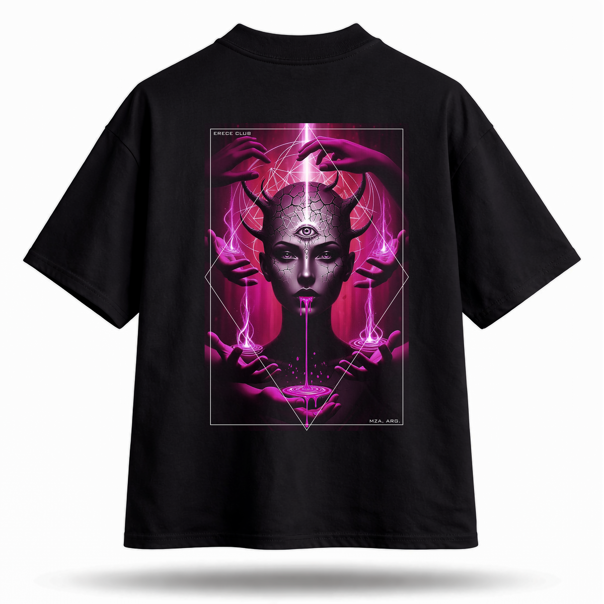 Remera Future Rose de Erece Club, vista frontal